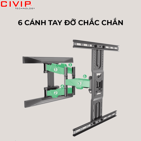 Giá treo Tivi NB xoay đa năng P6 (40-80 inch)