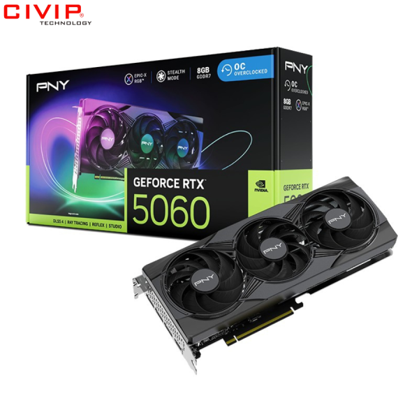 VGA PNY GeForce RTX 5060 8GB RGB (VCG50608TFXXPBI-O)