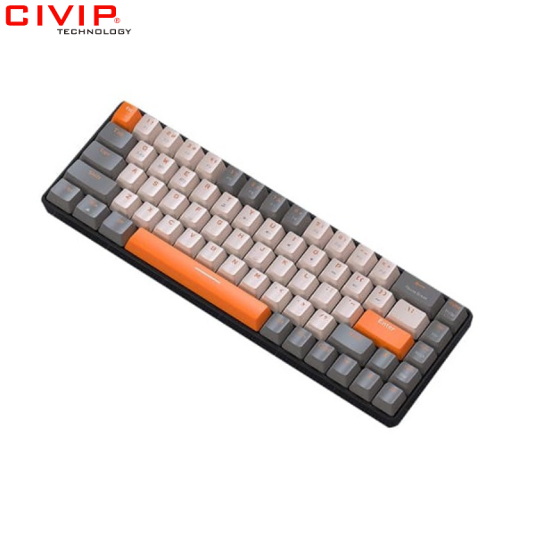 Bàn phím cơ không dây Edra EK368L Alpha - Yellow switch