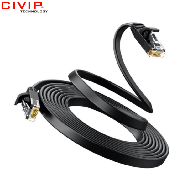 Cáp mạng đúc sẵn CAT6 UTP dẹt dài 10m Ugreen 50178