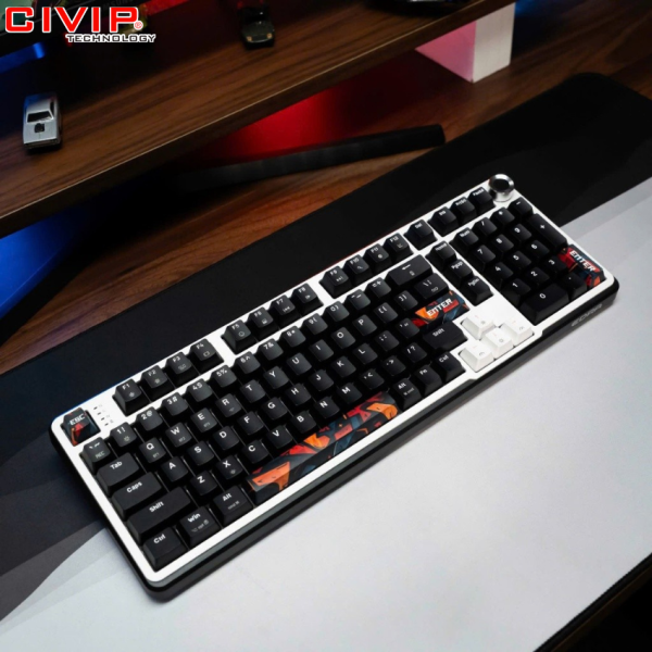 Bàn phím cơ không dây Edra EK398S - Red switch