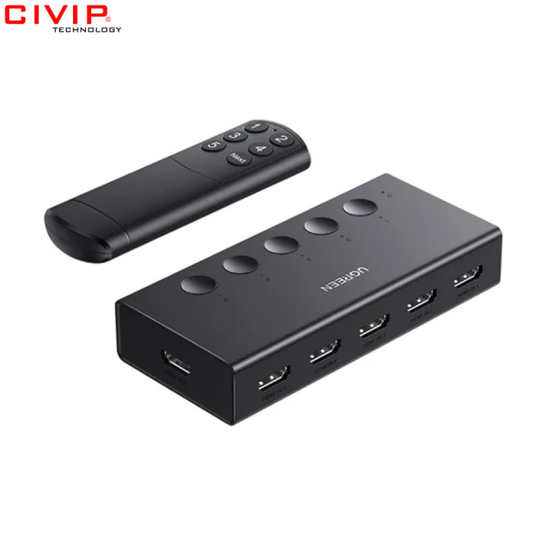 Bộ gộp HDMI 5 vào 1 ra Ugreen 90512