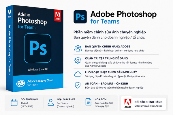 Phần mềm Adobe Photoshop bản quyền