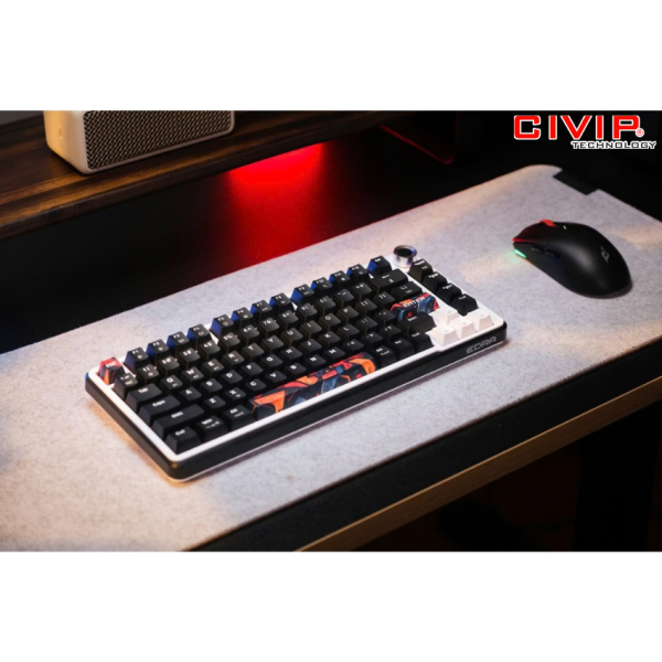 Bàn phím cơ không dây Edra EK375S - Red switch