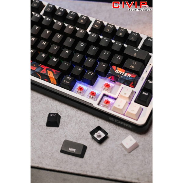 Bàn phím cơ không dây Edra EK375S - Red switch