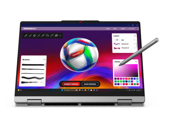 Laptop Lenovo IdeaPad 5 2in1 14IPH11 83UG005RVN (Ultra 7 355/ 16GB/ 512GB/ Intel® Graphics/ 14inch WUXGA/ Cảm ứng/ Bút cảm ứng/ Win 11/ Office/ Xám)