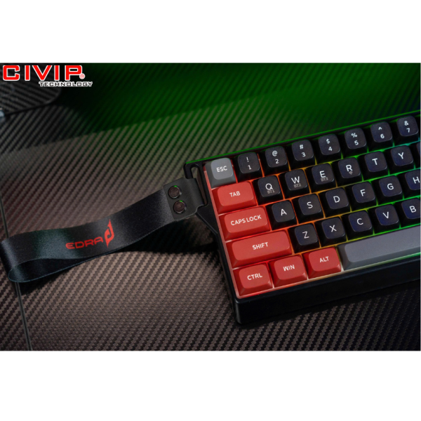 Bàn phím cơ không dây Edra EK368WT - Red switch