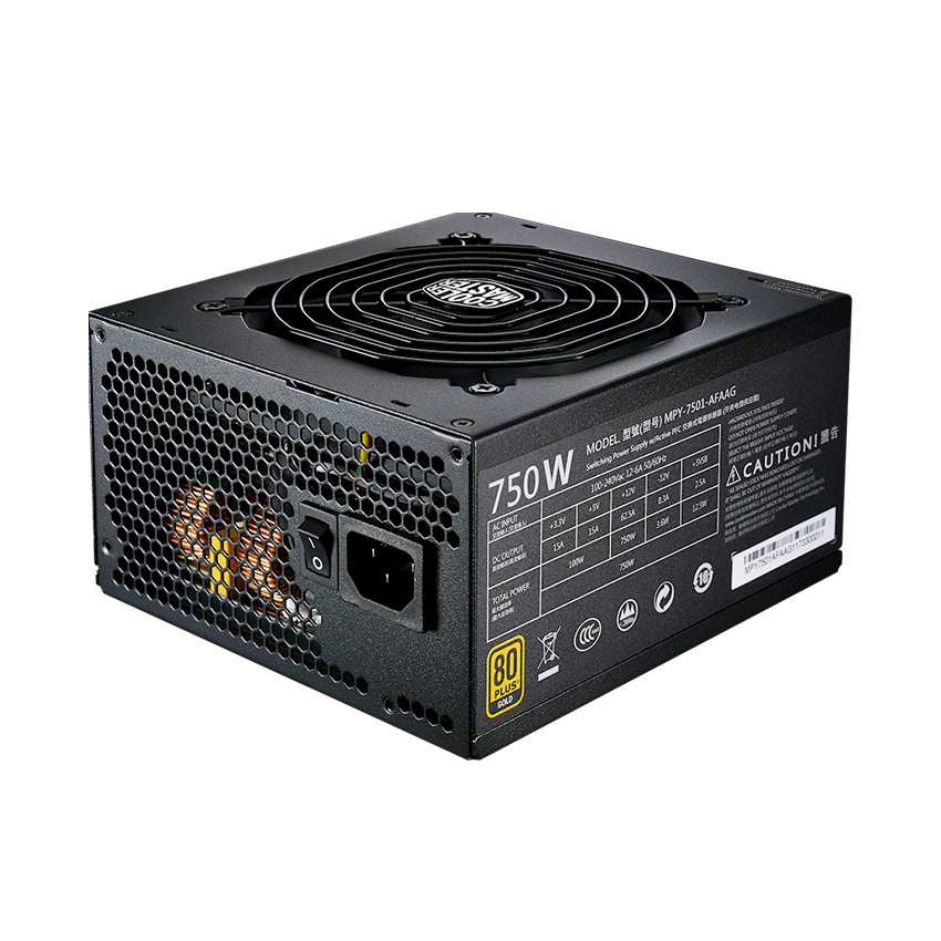 Nguồn Cooler Master MWE Gold 750 (750W/80 Plus Gold Full Modular/Màu Đen)