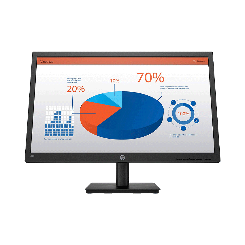 Màn hình HP V220 (21.5 inch/FHD/LED/200cd/m²/HDMI+VGA/60Hz/5ms) - 4CJ27AA