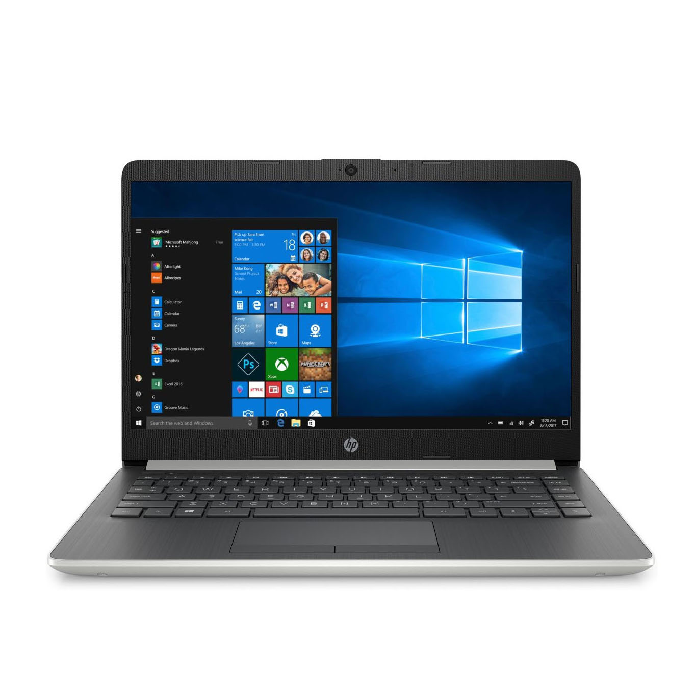 Laptop HP 14s Dk0117AU (R3 3200U/4GB RAM/256GB SSD/14 inch HD/Win 10/Bạc) - 8TS51PA