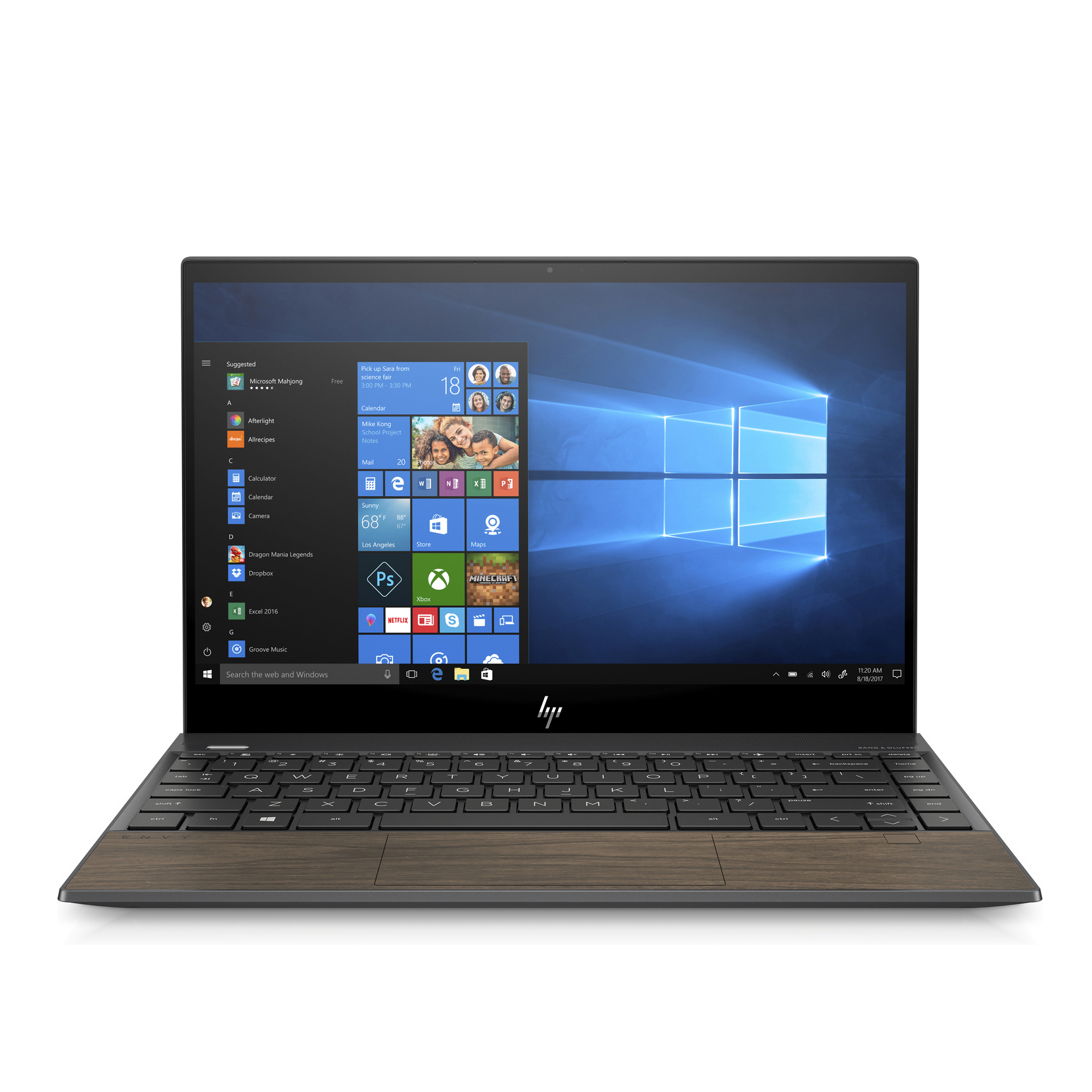 Laptop HP Envy 13-aq1047TU (i7 10510U/8GB RAM/512GB SSD/13.3 inch FHD/FP/Win 10/Vàng vân gỗ) - 8XS69PA