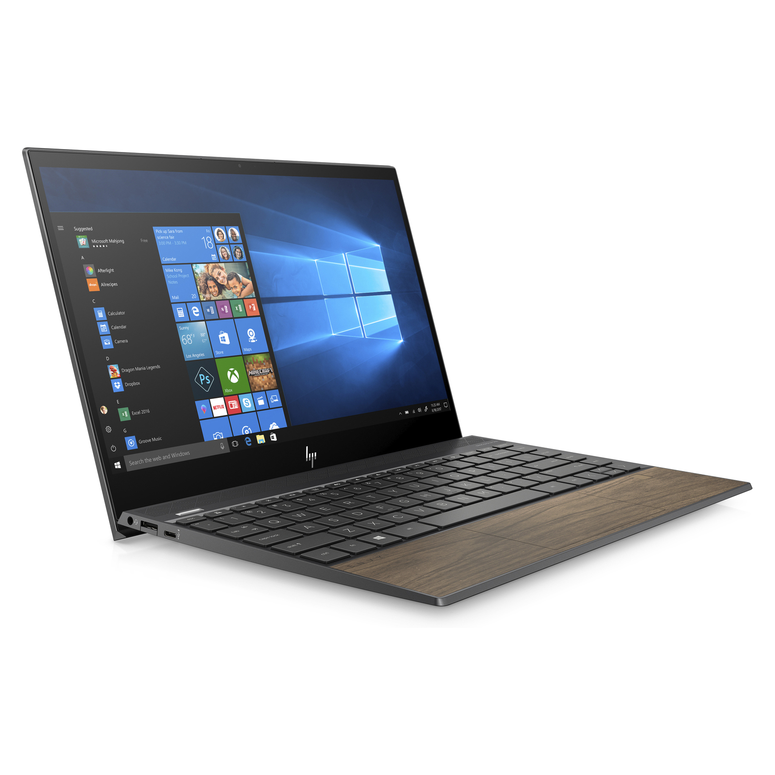 Laptop HP Envy 13-aq1047TU (i7 10510U/8GB RAM/512GB SSD/13.3 inch FHD/FP/Win 10/Vàng vân gỗ) - 8XS69PA