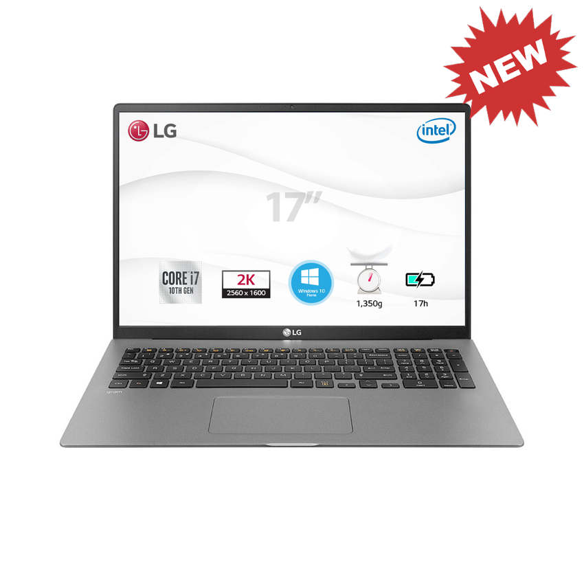 Laptop LG Gram 17Z90N (i7 1065G7/8GB RAM/512GB SSD/17inch IPS/FP/Win 10 Home Plus/Xám Bạc) - V.AH75A5