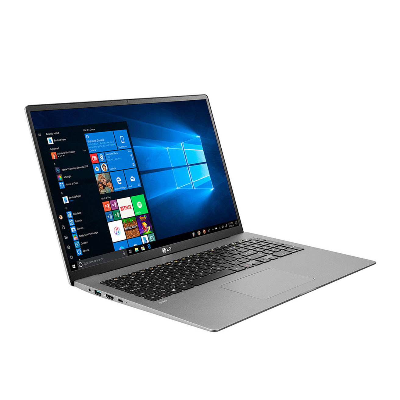 Laptop LG Gram 17Z90N (i7 1065G7/8GB RAM/512GB SSD/17inch IPS/FP/Win 10 Home Plus/Xám Bạc) - V.AH75A5