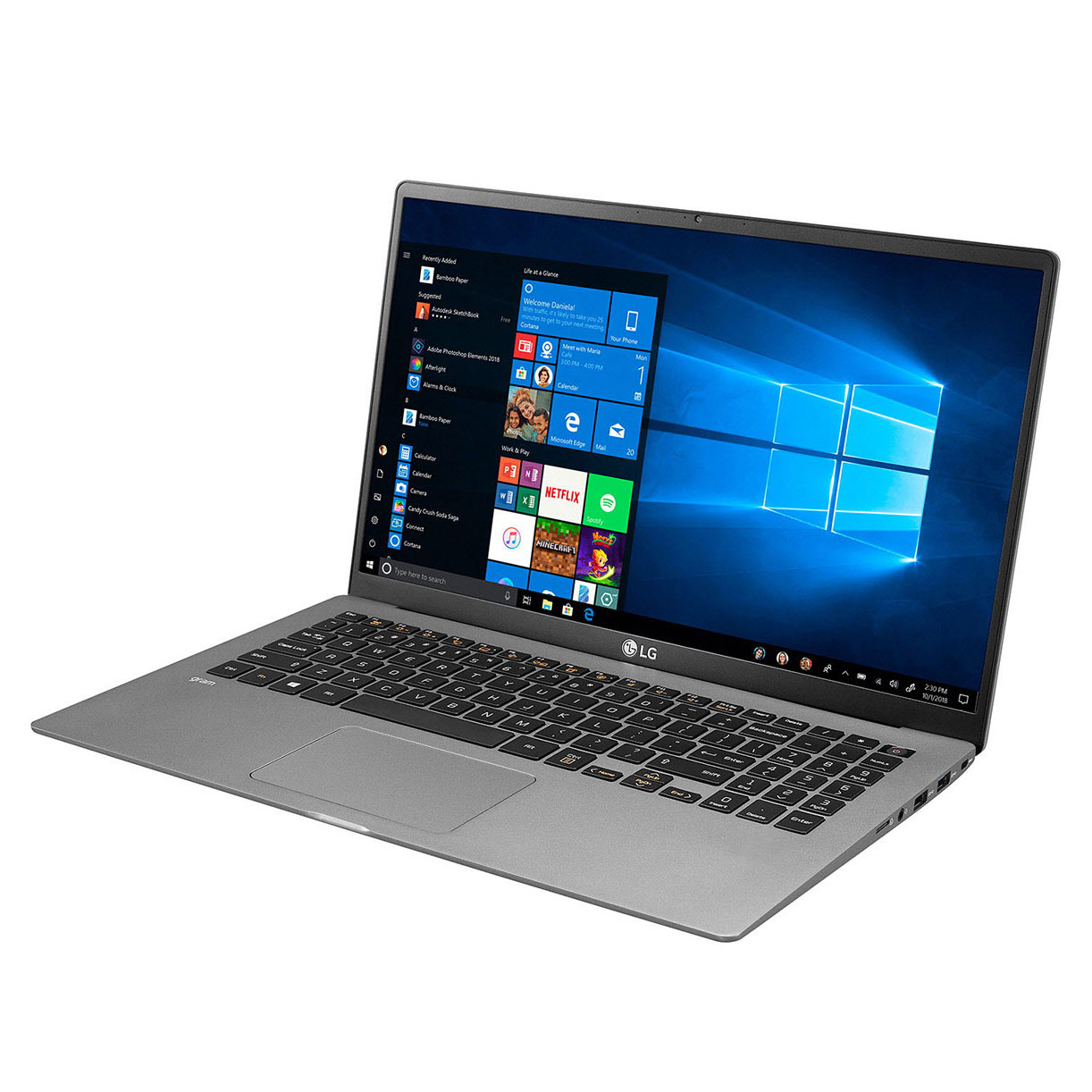 Laptop LG Gram 15Z90N  (i5 1035G7/8GB RAM/512GB SSD/15.6inch FHD/FP/Win10 Home/Xám Bạc) - V.AR55A5