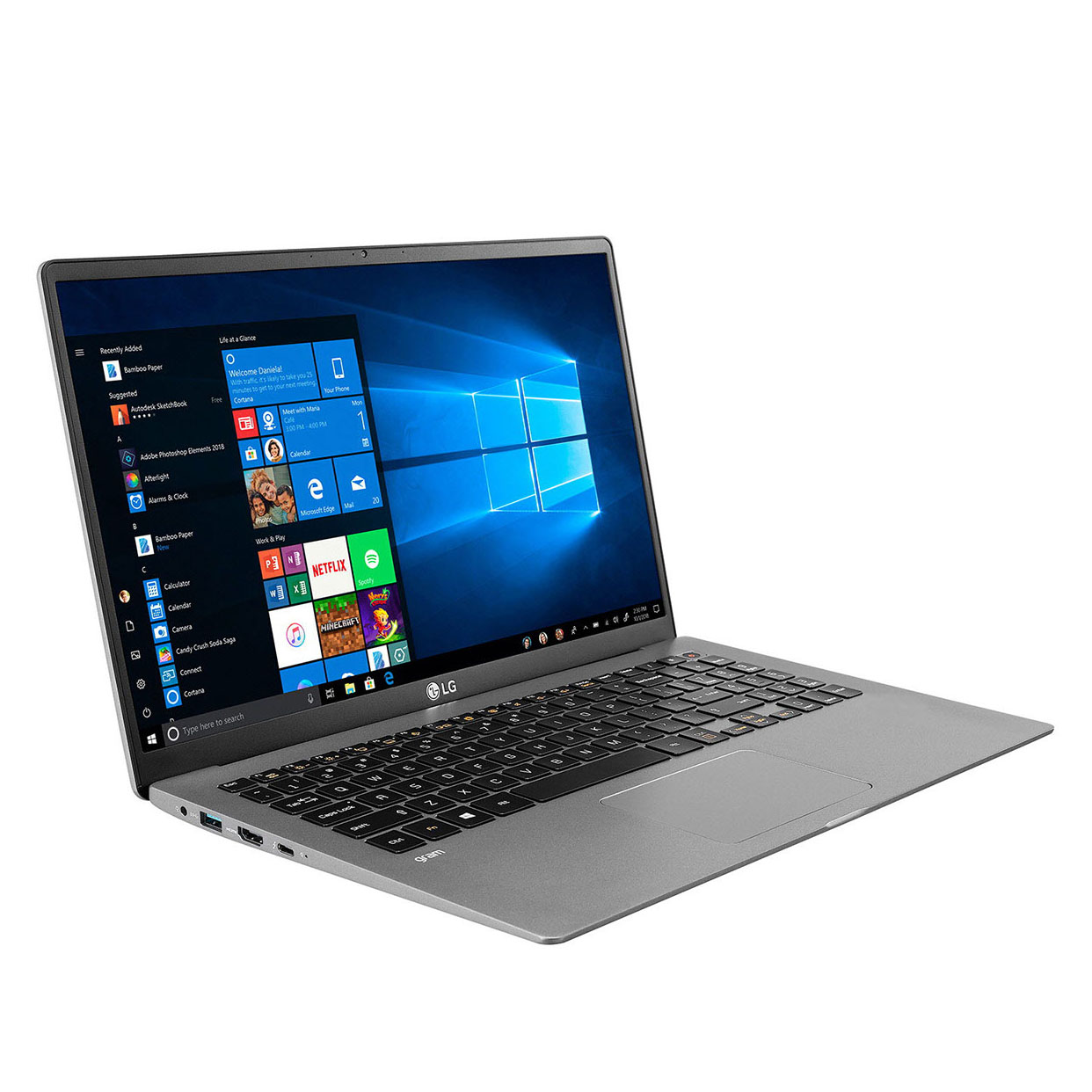 Laptop LG Gram 15Z90N  (i5 1035G7/8GB RAM/512GB SSD/15.6inch FHD/FP/Win10 Home/Xám Bạc) - V.AR55A5