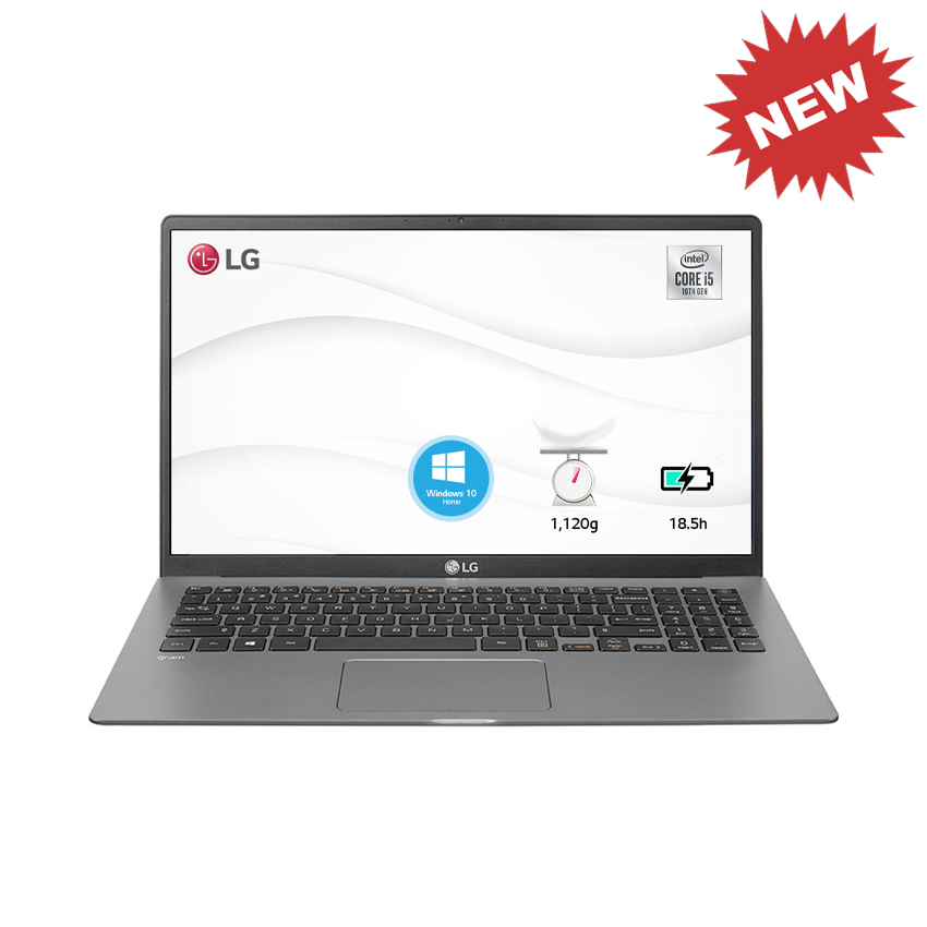 Laptop LG Gram 15Z90N  (i5 1035G7/8GB RAM/512GB SSD/15.6inch FHD/FP/Win10 Home/Xám Bạc) - V.AR55A5