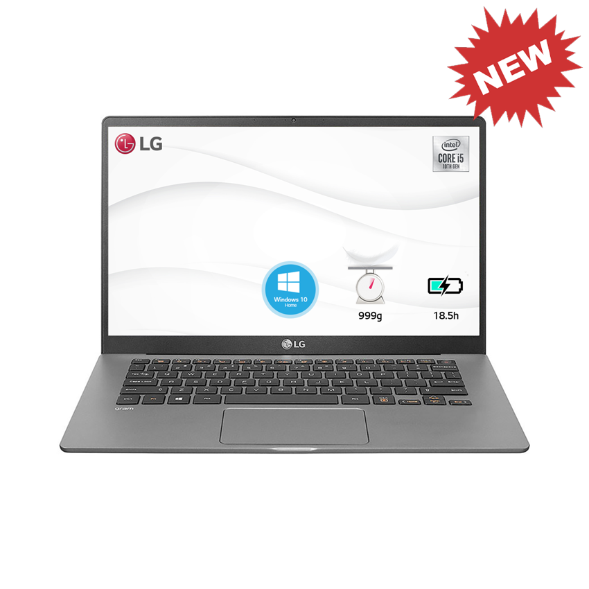 Laptop LG Gram 14Z90N (i5 1035G7/8GB RAM/256GB SSD/14.0inch FHD/FP/Win10 Home/Xám Bạc) - V.AR52A5