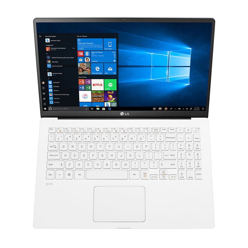 Laptop LG Gram 15ZD90N  (i5 1035G7/8GB RAM/512GBSSD/15.6 inch FHD/FP/Trắng) - V.AX56A5