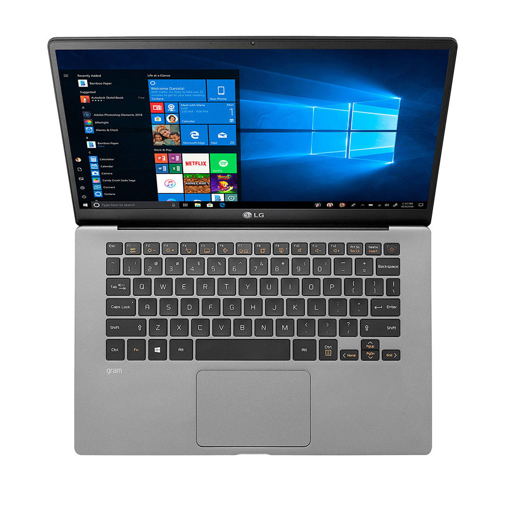 Laptop LG Gram 14ZD90N (i5 1035G7/8GB RAM/512GB SSD/14.0 inch FHD/FP/Xám Bạc) - V.AX55A5