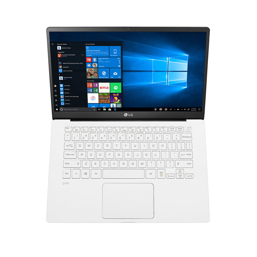 Laptop LG Gram 14ZD90N (i5 1035G7/8GB RAM/256GB SSD/14.0 inch FHD/FP/Trắng) - V.AX53A5