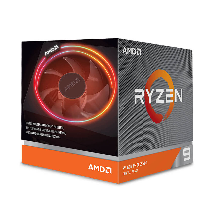 CPU AMD Ryzen 9 3900X (Không tích hợp VGA - AM4/ 3.8 GHz- 4.6GHz Max Boost/70MB Cache/12 nhân 24 luồng)