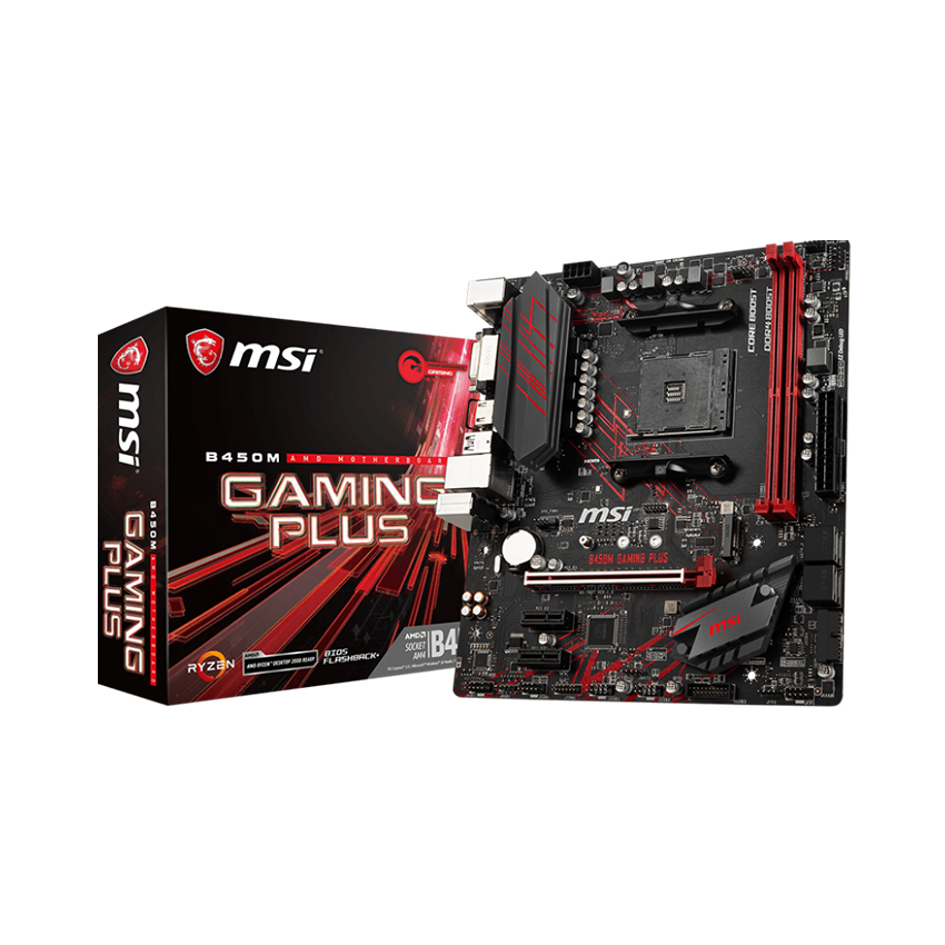 Mainboard MSI B450M GAMING PLUS (AMD B450/Socket AM4/mATX/4 khe RAM DDR4)