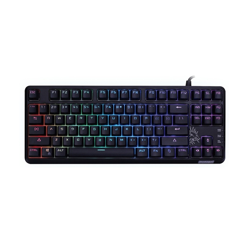 Bàn phím gaming Fuhlen M87S RGB Mechanical Blue Switch 87 Black
