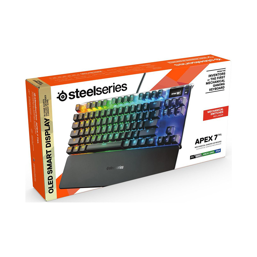 Bàn phím cơ Steelseries Apex 7 TKL RGB Mechanical Red - 64646