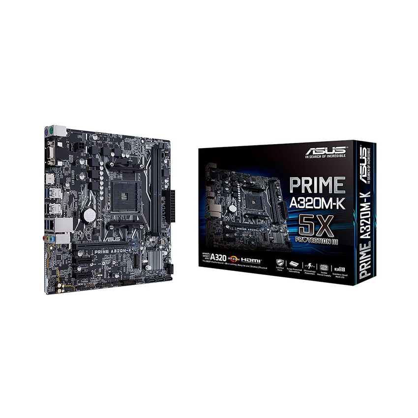 Mainboard ASUS Prime A320M-K (AMD A320/Socket AM4/mATX/2 khe RAM DDR4)