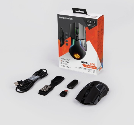 Chuột gaming SteelSeries Rival 650 Wireless - 62456