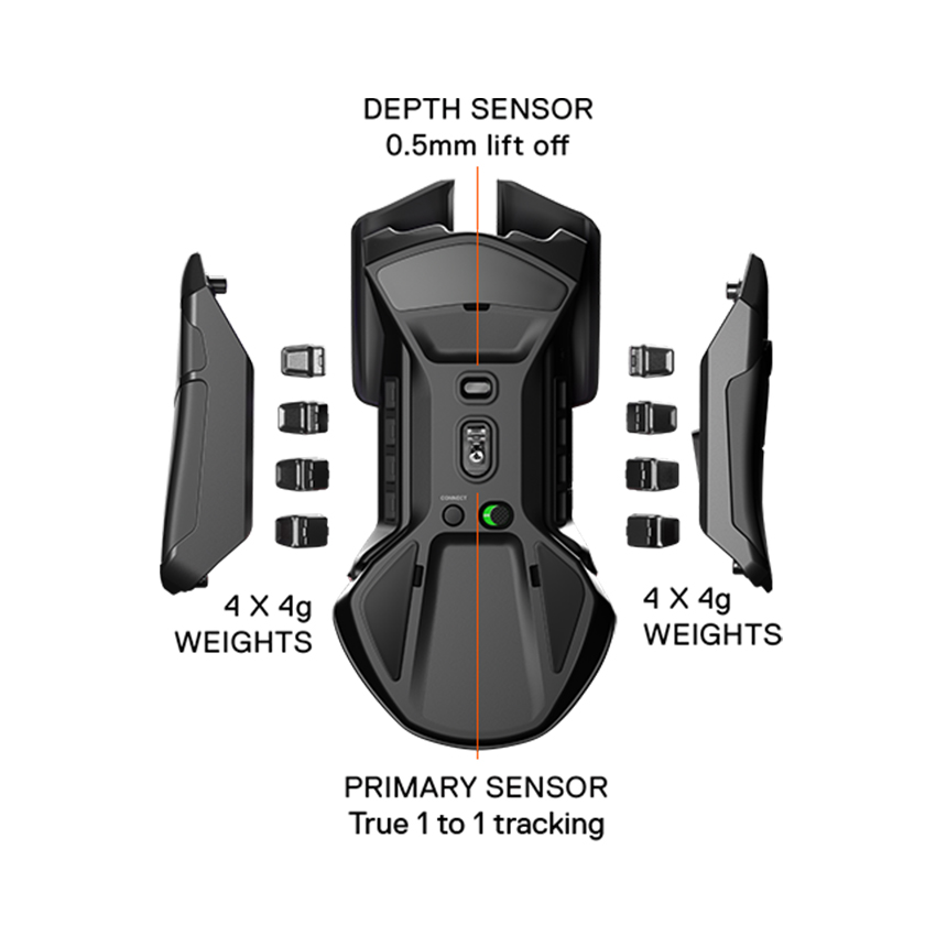 Chuột gaming SteelSeries Rival 650 Wireless - 62456