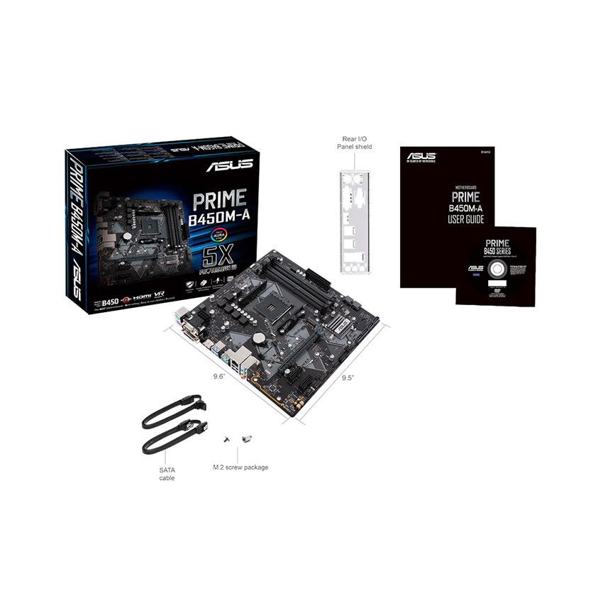 Mainboard ASUS PRIME B450M-A (AMD B450/Socket  AM4/mATX/4 khe RAM DDR4)