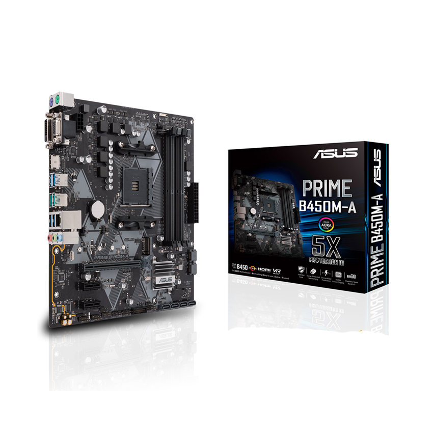 Mainboard ASUS PRIME B450M-A (AMD B450/Socket  AM4/mATX/4 khe RAM DDR4)