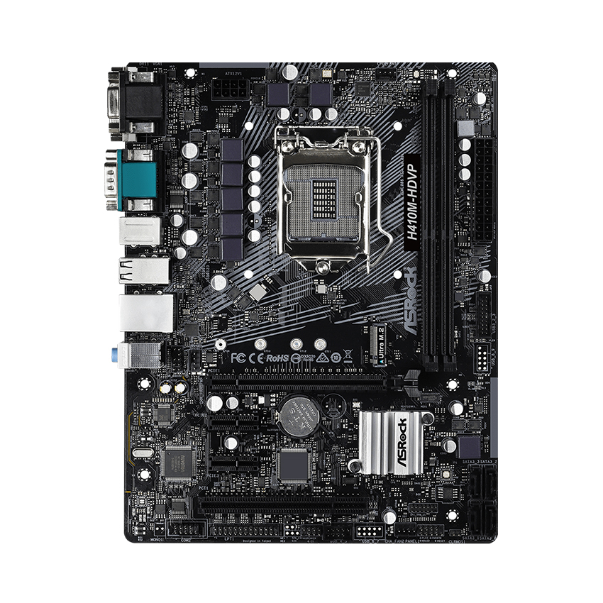 Mainboard ASROCK H410M-HDVP (Inetl H410/Socket 1200/mATX/2 khe RAM DDR4)