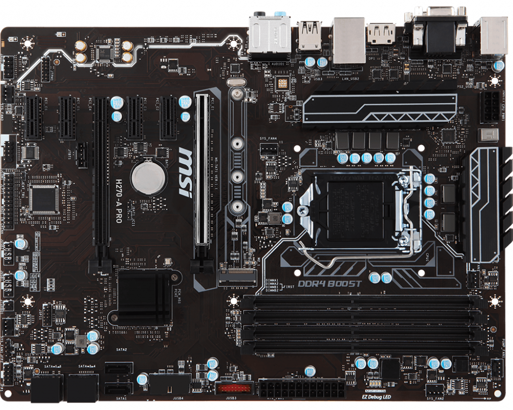 Mainboard MSI H270APRO (Intel H270/Socket 1151/4 khe Ram DDR4)