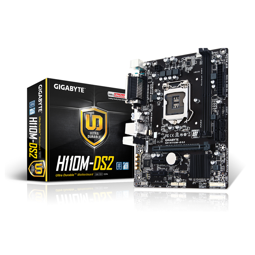 Mainboard GIGABYTE H110M-DS2 (Intel H110/ Socket 1151/mATX/2 khe Ram DDR4 )