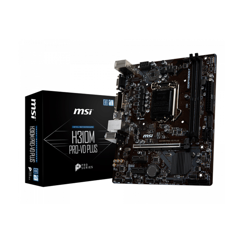 Mainboard MSI H310M PRO-VD PLUS (Intel H310/Socket 1151/mATX/2 khe RAM DDR4)