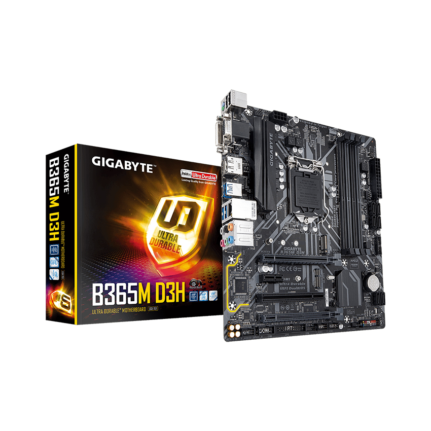 Mainboard Gigabyte B365M -D3H (Intel B365/Socket 1151-v2/4  khe Ram DDR4)