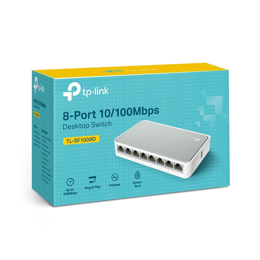 Switch để bàn 8 cổng 10/100Mbps TPLink TL-SF1008D