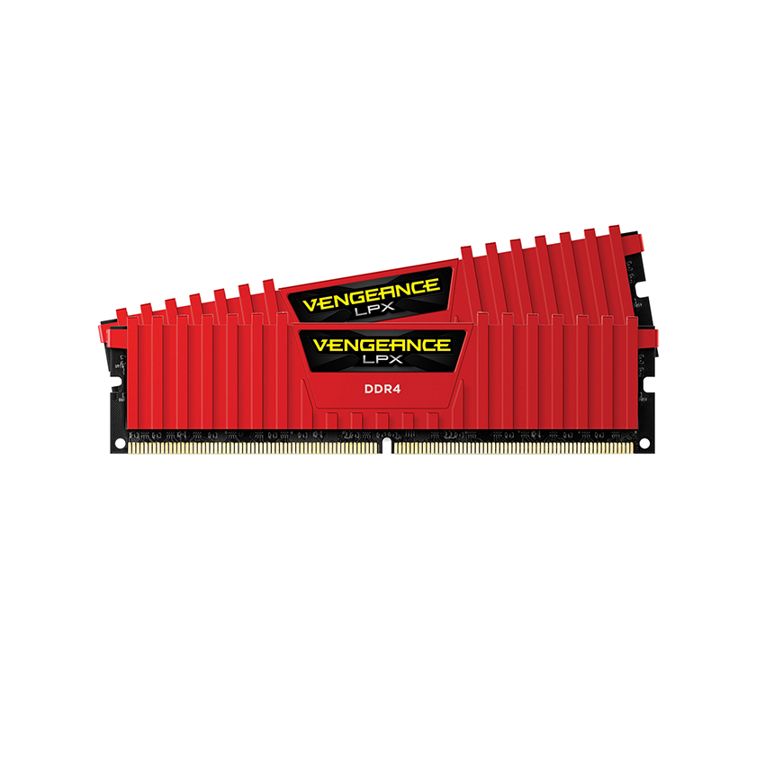 Ram PC Corsair Vengeance LPX Red (16GB /DDR4 2666MHz) - CMK16GX4M2A2666C16R