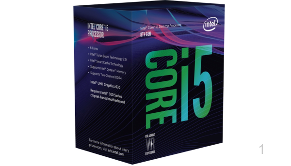 CPU Intel Core i5 8400 (2.8Ghz Turbo Up to 4Ghz/1151-v2/9MB/6 Cores/6 Threads)