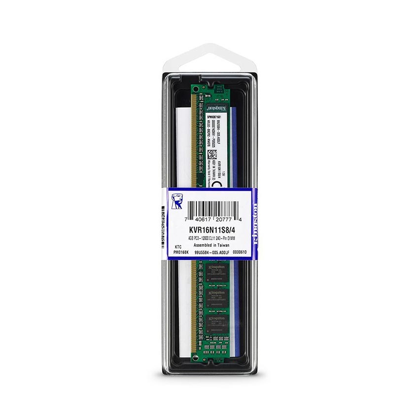 Ram PC Kingston (4GB/DDR3 1600MHz LONG DIMM) - KVR16N11S8/4