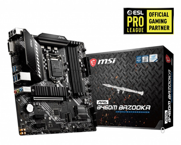 Mainboard MSI MAG B460M BAZOOKA (Intel B460/Socket 1200/m-ATX/4 khe RAM DDR4)