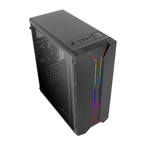Case Antec NX110 ( MidTower/Màu Đen/Led RGB)