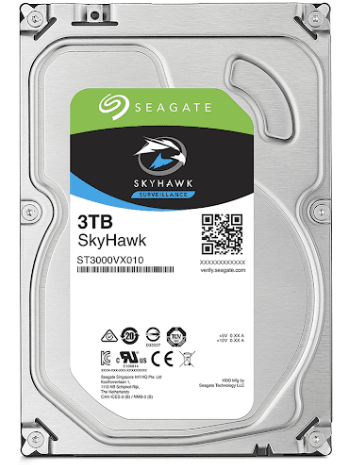 Ổ cứng HDD Seagate SkyHawk SURVEILLANCE (3TB/3.5 inch/5400RPM/SATA3/6GB/s, 64MB Cache) - ST3000VX009
