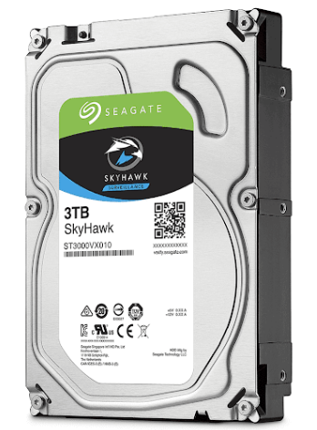 Ổ cứng HDD Seagate SkyHawk SURVEILLANCE (3TB/3.5 inch/5400RPM/SATA3/6GB/s, 64MB Cache) - ST3000VX009