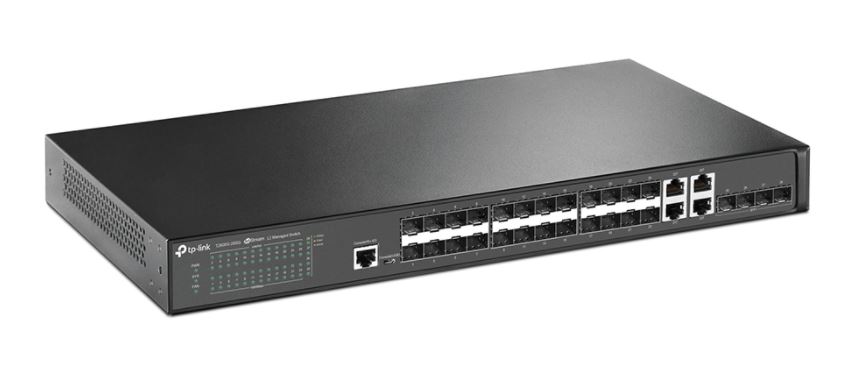 Switch Quản Lý JetStream L2 TPLink 28 Cổng Gigabit SFP T2600G-28SQ
