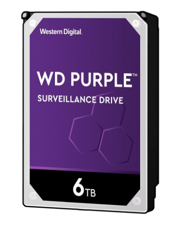 Ổ cứng PC WD Purple (6TB/3.5" SATA 3/64MB Cache/5400RPM) (Màu tím)