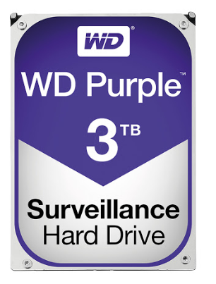 Ổ cứng PC WD Purple (3TB/3.5" SATA 3/64MB Cache/5400RPM) (Màu tím)